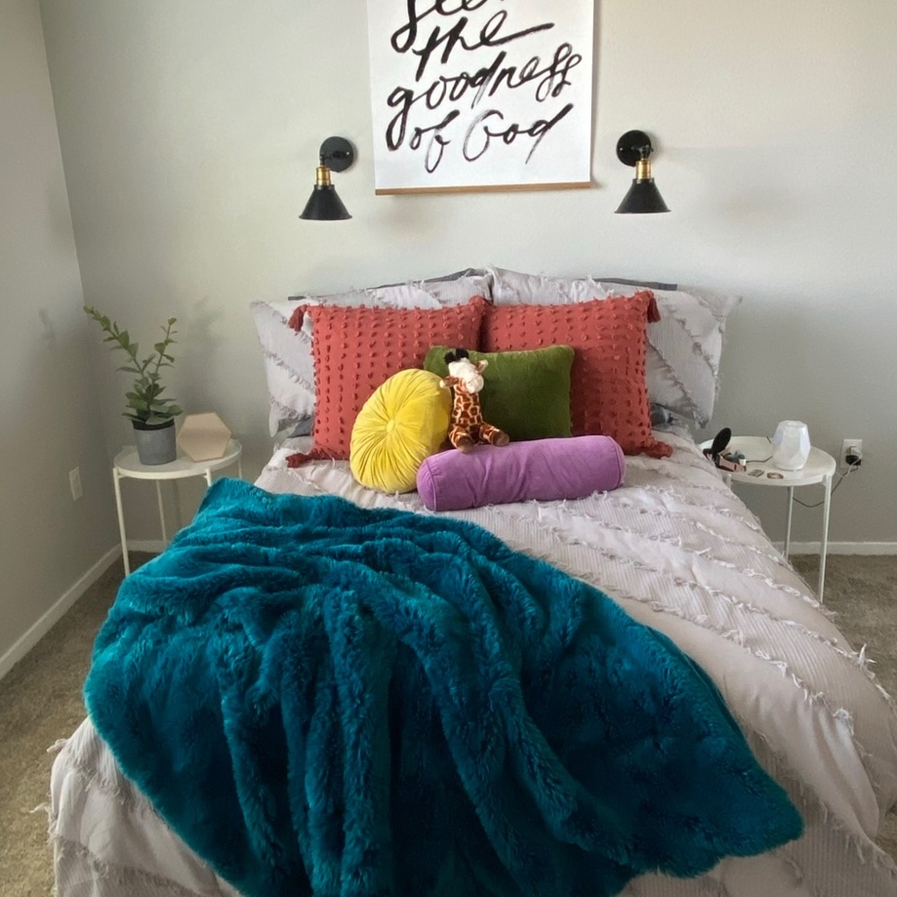 OPALHOUSE GRAY Diagonal Textured Comforter & Sham Set, 1KING comforter 2 SHAMS